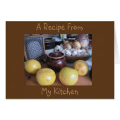 Blank Recipe Note Card (Front Horizontal)