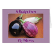 Blank Recipe Note Card (Front Horizontal)