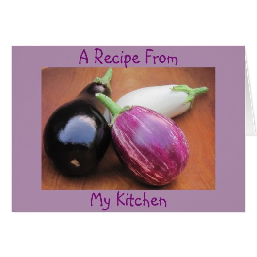Blank Recipe Note Card (Front Horizontal)
