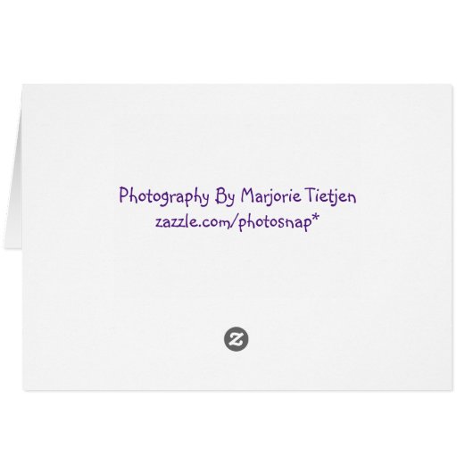 Blank Recipe Note Card (Back Horizontal)