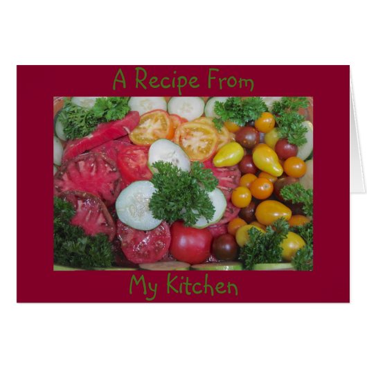 Blank Recipe Notecard (Front Horizontal)