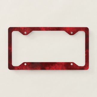BLANK RED CREATE YOUR OWN LICENSE PLATE FRAME