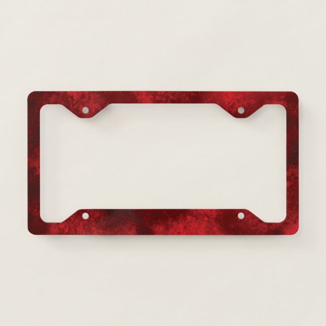 BLANK RED CREATE YOUR OWN LICENSE PLATE FRAME (Front)