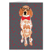 Blank Red tick Coonhound Card (Front)