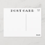 Blank Retro Postcard Font Antique DIY