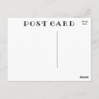 Blank Retro Postcard Font Antique DIY