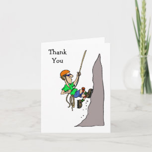 Blank Rock Climbing Note Card