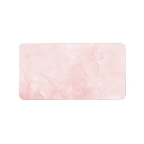Blank Rose Blush Watercolor Label