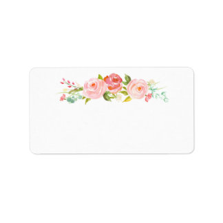 Floral Blank Shipping, Address, & Return Address Labels | Zazzle