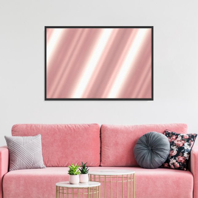 Blank Rose Gold Background For Your Photo Custom Canvas Print (Insitu(LivingRoom))