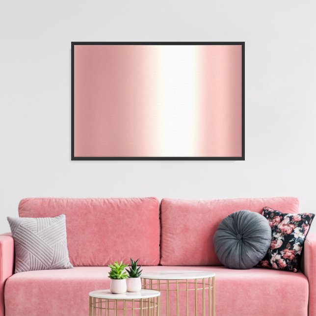 Blank Rose Gold Background For Your Photo Family Canvas Print (Insitu(LivingRoom))