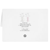 Blank Rose Paper Doll Card (Back Horizontal)