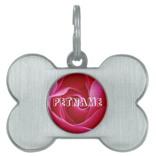 Blank Rose Pet Tag (Front)