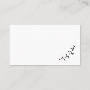 Blank Rustic Laurels Wedding Place Card
