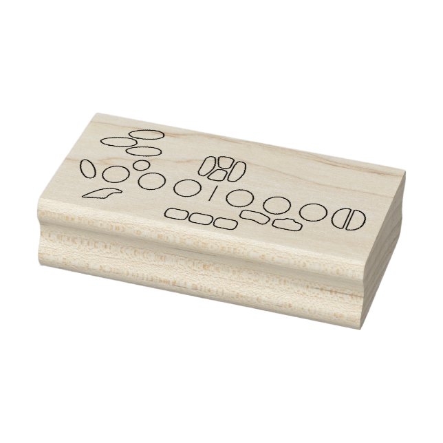 Blank Saxophone Fingering  Rubber Stamp (Stamp)