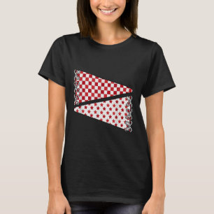 Blank School Spirit Team Colors Game Day Red Footb T-Shirt