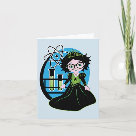Blank Science Princess Note Cards! Card