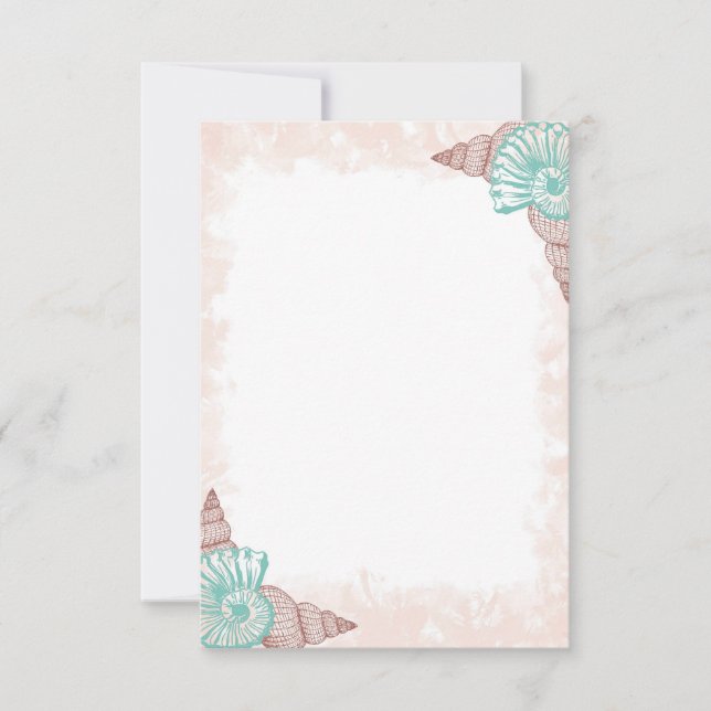 blank seashells  thank you card (Front)