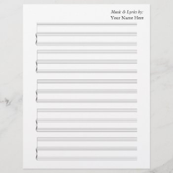 Blank Sheet Music For Piano And Voice by UTeezSF at Zazzle