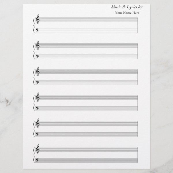 Personalized Sheet Music Gifts on Zazzle