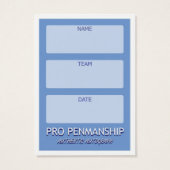 Blank Signature Card for baseball autographs! (Back)