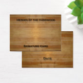 Blank Signature Card for basketball autographs! (Desk)