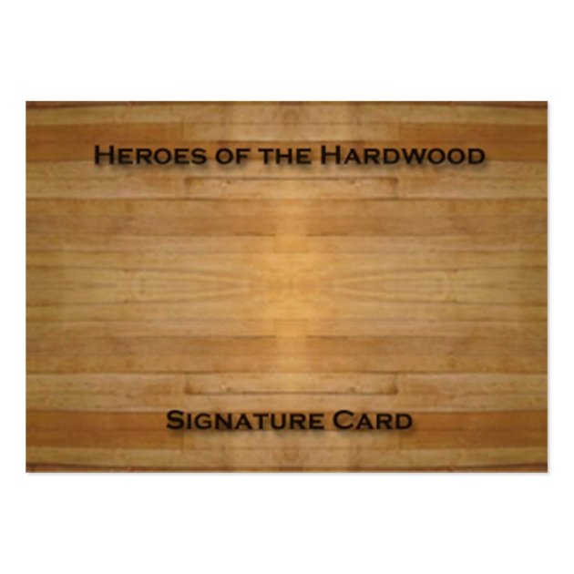 Blank Signature Card For Basketball Autographs Business Card Blank signature card for basketball autographs business card