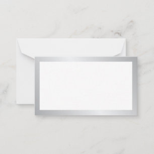 Blank Silver and White Wedding Advice and Wishes