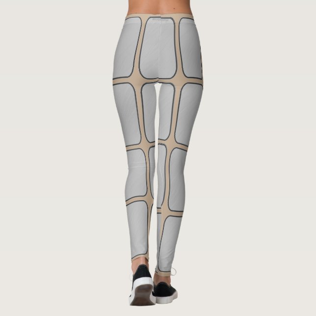 Blank Silver Bars Leggings (Back)