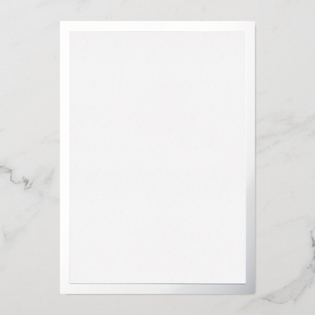 Blank Silver Foil Invitation (Front)