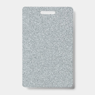 Blank Silver Glitter DIY Template Custom Text  Badge