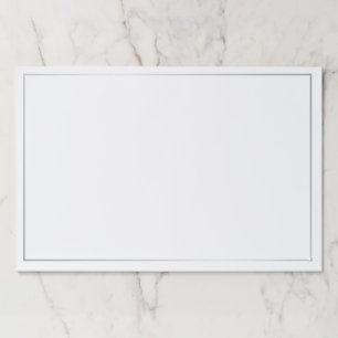 Blank Silver Paper Pad
