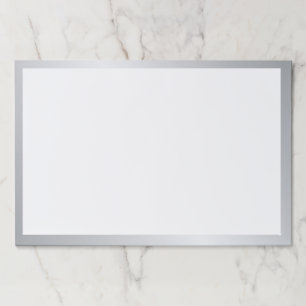 Blank Silver Paper Pad