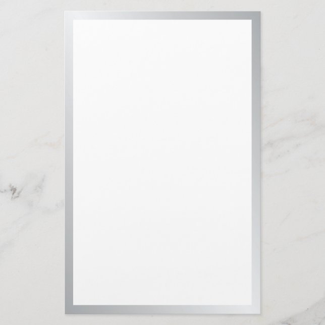 Blank Silver Stationery (Front)