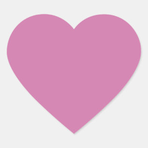 Blank Solid Color Violet Heart Sticker