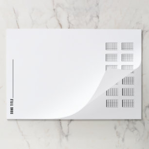 BLANK SONG COMPOSITION PAPER PAD