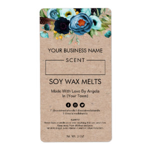 Blank Soy Wax Melt Labels
