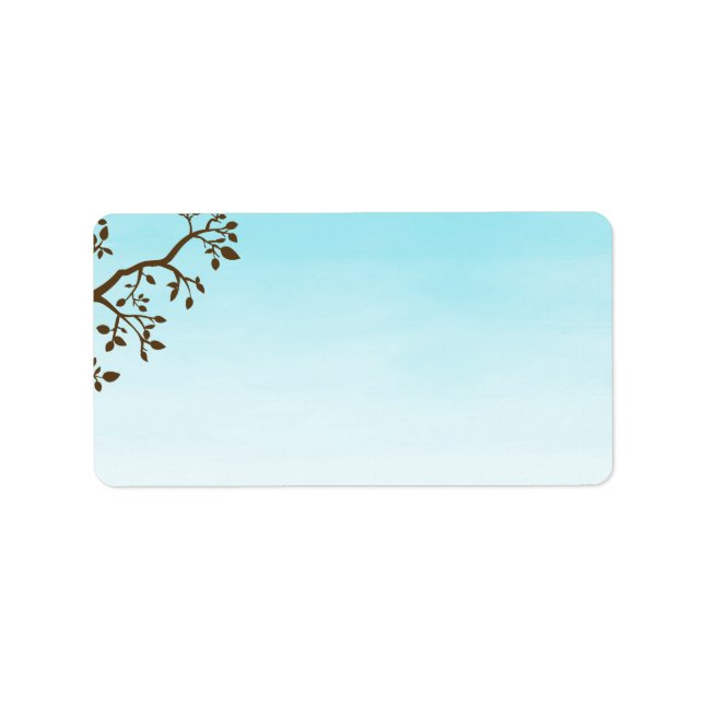 Blank Spring Branches Label (Front)