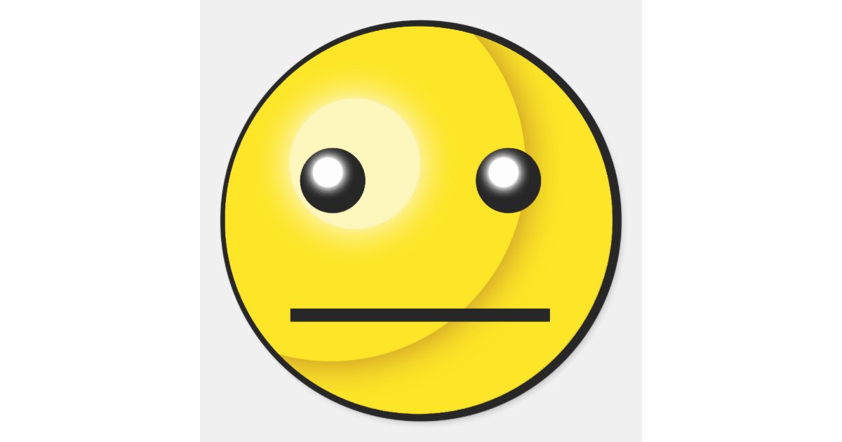Stare Sticker Snap Blank Stare Sticker | Zazzle