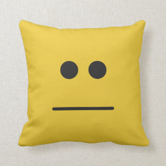 Blank Stare Throw Pillow
