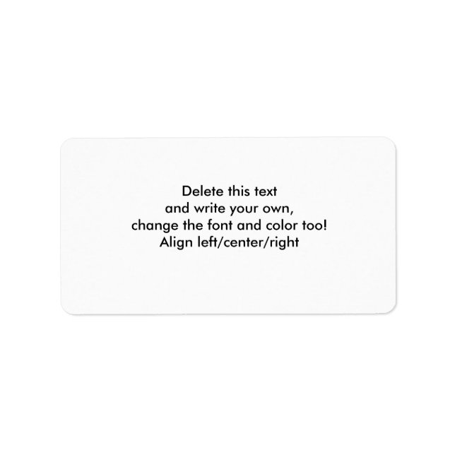 Blank Sticky Labels-customize Label (Front)