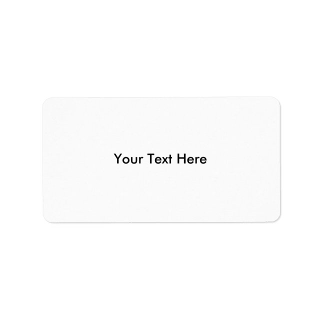 Blank Sticky Labels-Personalize Label (Front)