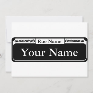 Blank Street Sign, Your Name, Rue Name