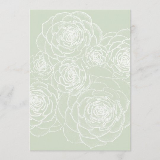 Blank Succulents Outline Wedding Paper Zazzle Com