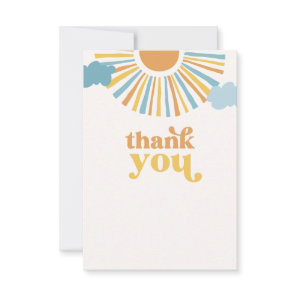 Blank Sun Thank You Card