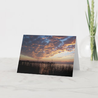 Blank Sunset Greeting Card