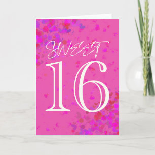 Blank Sweet 16 Birthday Card