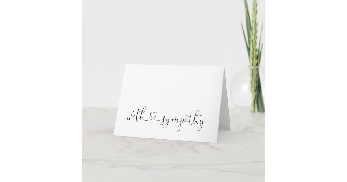 Blank Sympathy Card | Zazzle