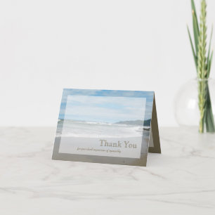 Blank Sympathy Thank You Note Card