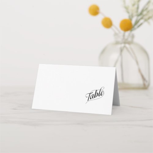 Blank Table Calligraphy Guest Place Card